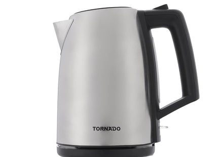 Tornado Stainless Steel Electric Kettle, 1.7 Liter 2200 Watt, Silver - TKS-2217 - SABER Center